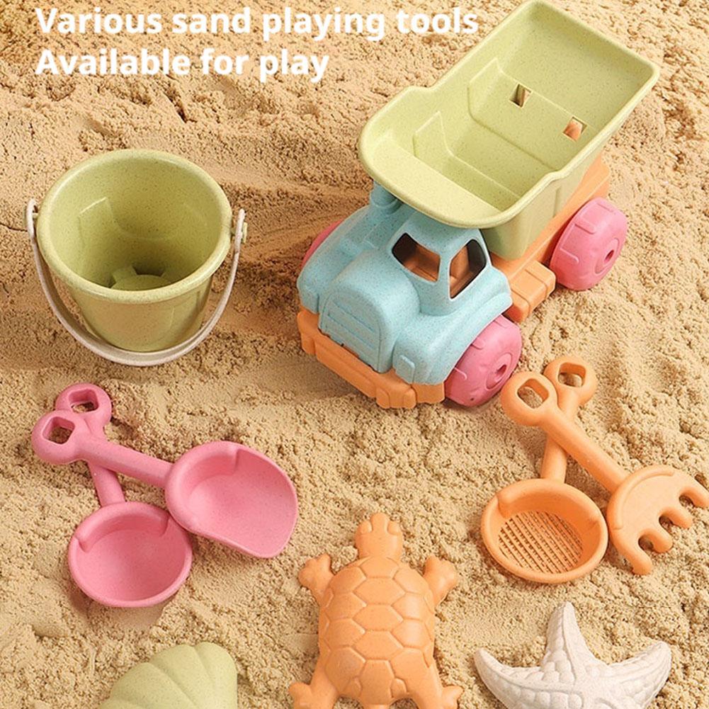 Kids Outdoor Mud Kitchen - مجموعة ألعاب رمل الشاطئ 7 قطع
