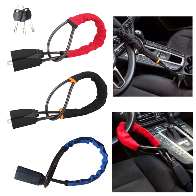 Swing Seat Belt - قفل عجلة قيادة السيارة العالمي مع