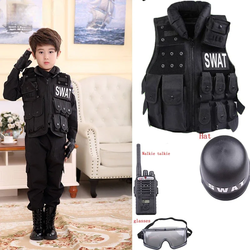 Kids Outdoor Set - 2025 هالوين الأطفال الصيد العسكرية التكتيكية