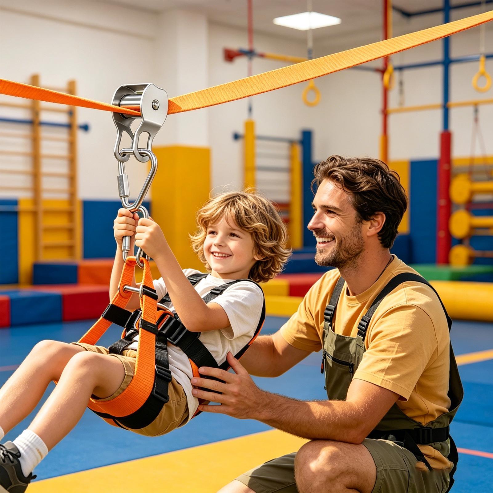 Kids Outdoor Yard Toys - حبل الانزلاق للأطفال، ألعاب توازن ممتعة،