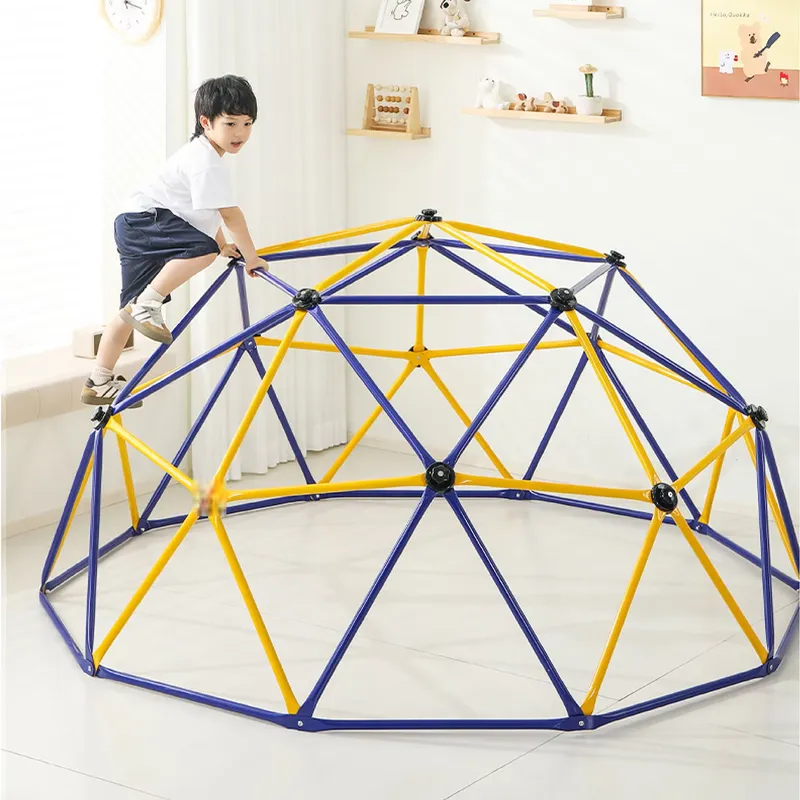 Kids Outdoor Jungle Gym Dome - مجموعة تسلق هندسية على شكل قبة