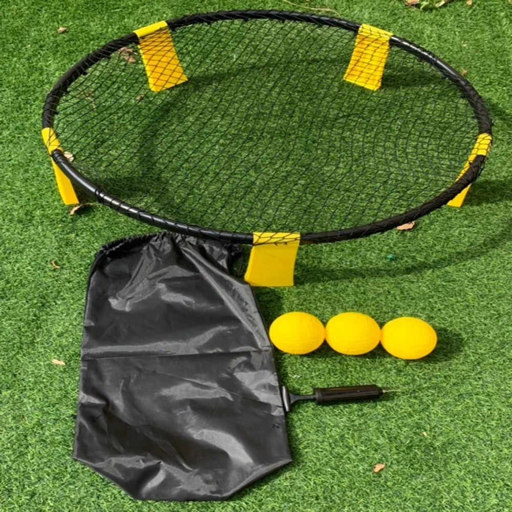 Kids Outdoor Volleyball Net - مجموعة لعبة كرة الطائرة الشاطئية المصغرة،