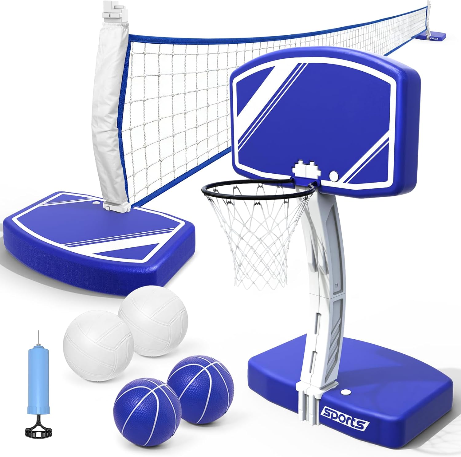Kids Outdoor Volleyball - مجموعة 2 في 1: طوق كرة