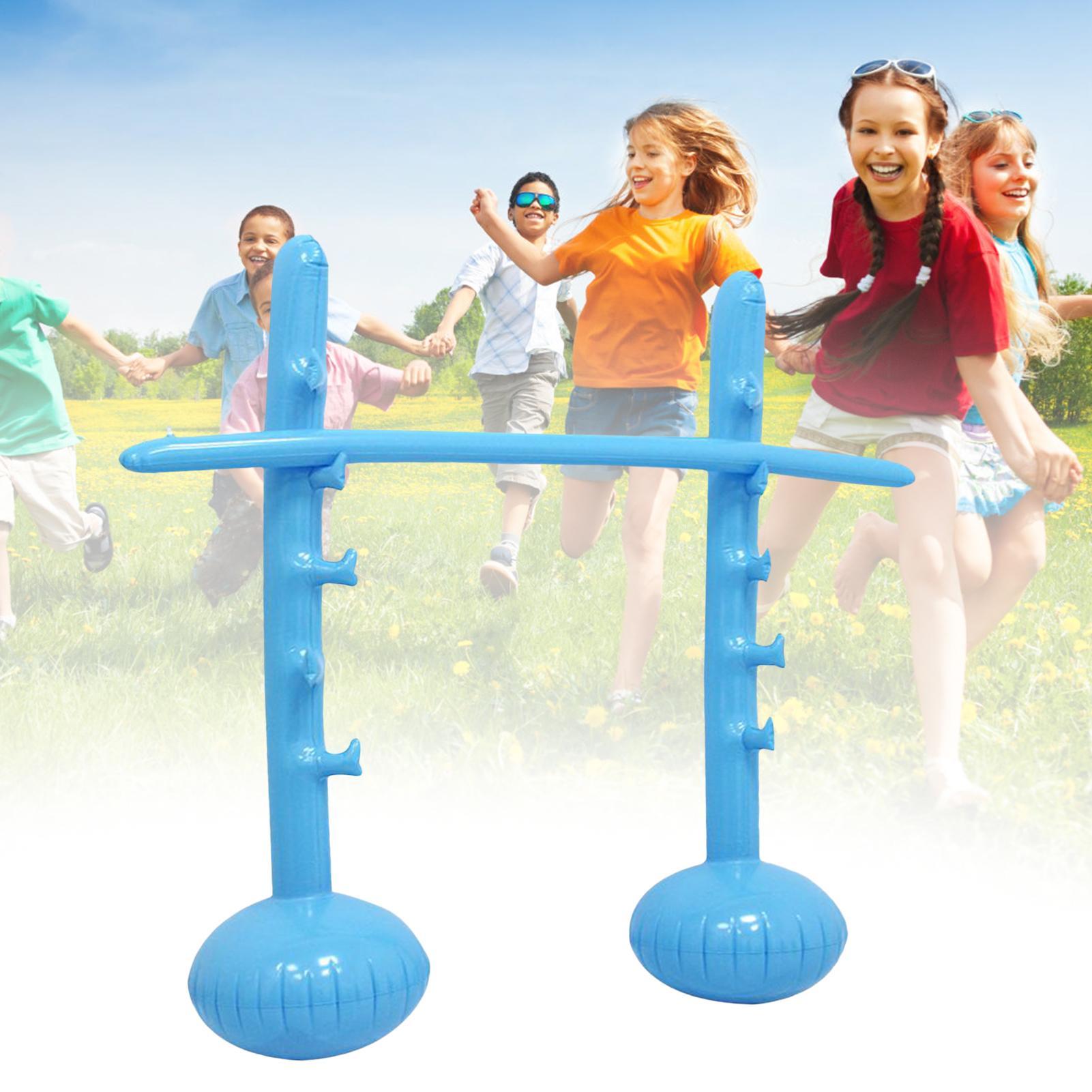 Kids Outdoor Yard Toys - عمود ليمبو قابل للنفخ وقابل لتعديل