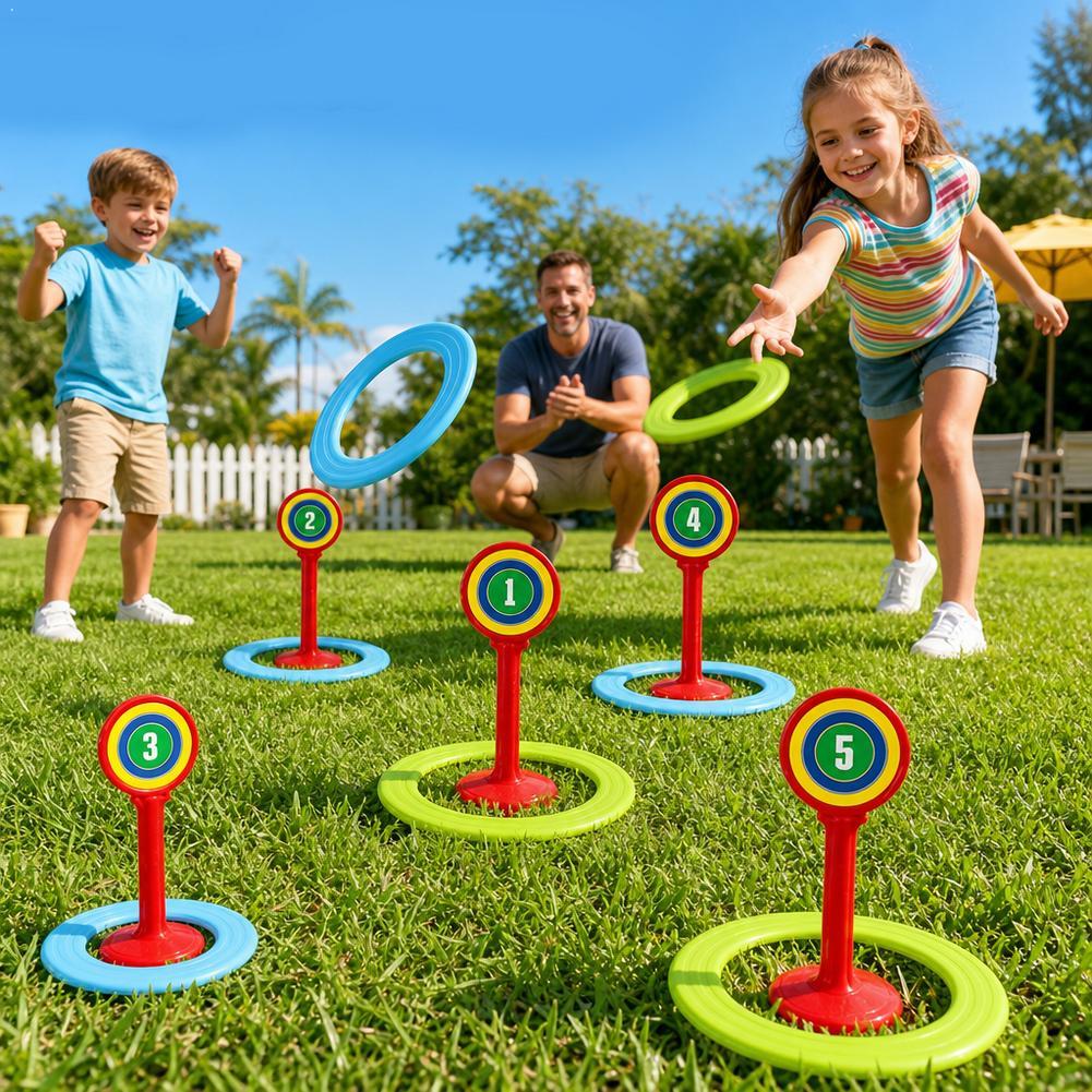 Kids Outdoor Yard Toys - مجموعة ألعاب بلاستيكية للأطفال للعب في