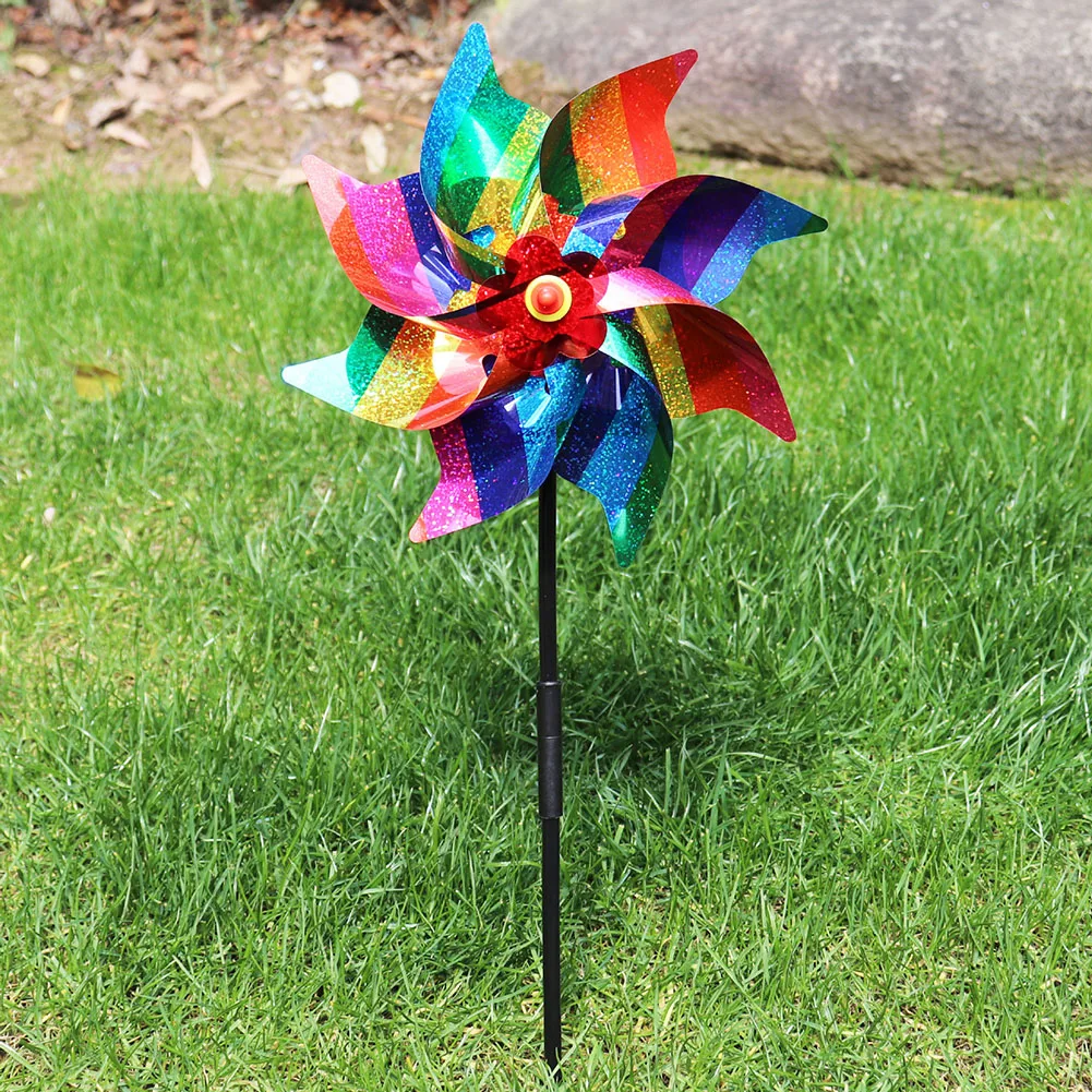 Kids Outdoor Yard Toys - طاحونة الهواء الطيور طارد الديكور الطيور