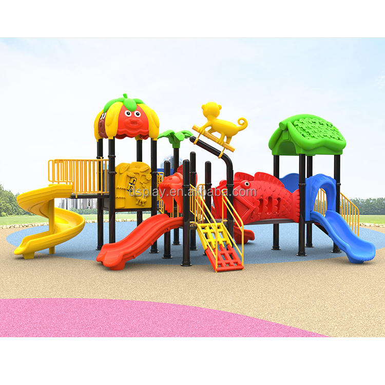 Kids Outdoor Climbing Structure - معدات ملاعب خارجية تجارية للأطفال، زلاقات