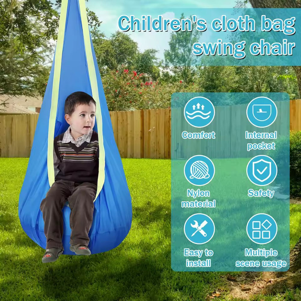 كرسي أرجوحة للأطفال من النايلو - مراجعة Kids Outdoor Swing And Slide وسعره