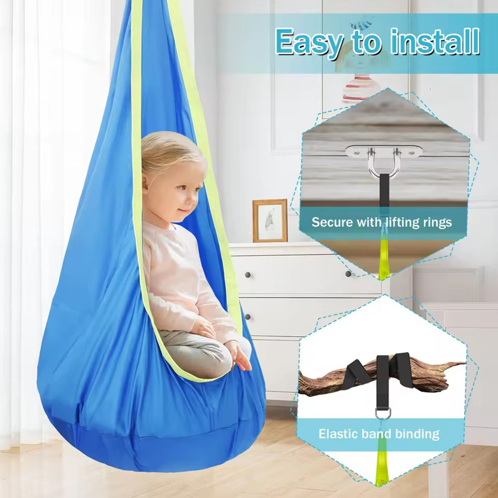 كرسي أرجوحة للأطفال من النايلو - مراجعة Kids Outdoor Swing And Slide وسعره