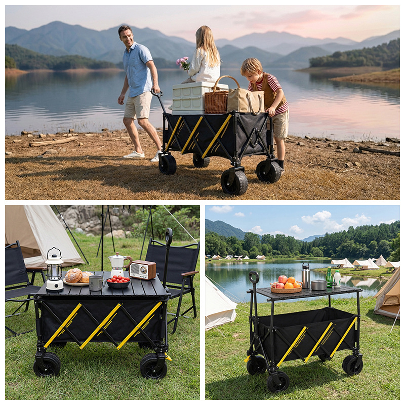 عربة تخييم متعددة الوظائف قابل - مراجعة Kids Outdoor Folding Table وسعره
