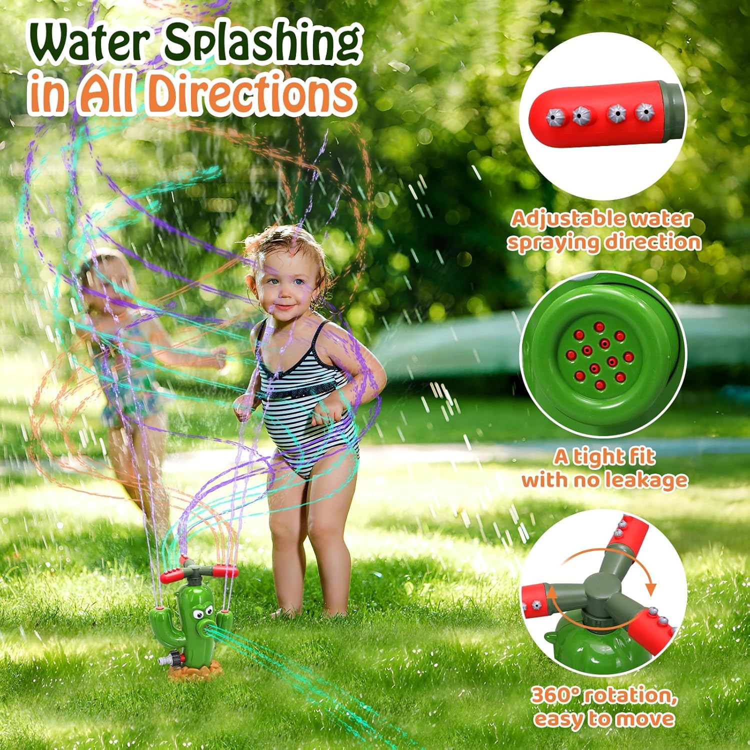 لعبة رش الماء على شكل صبار، مر - مراجعة Kids Outdoor Yard Toys وسعره