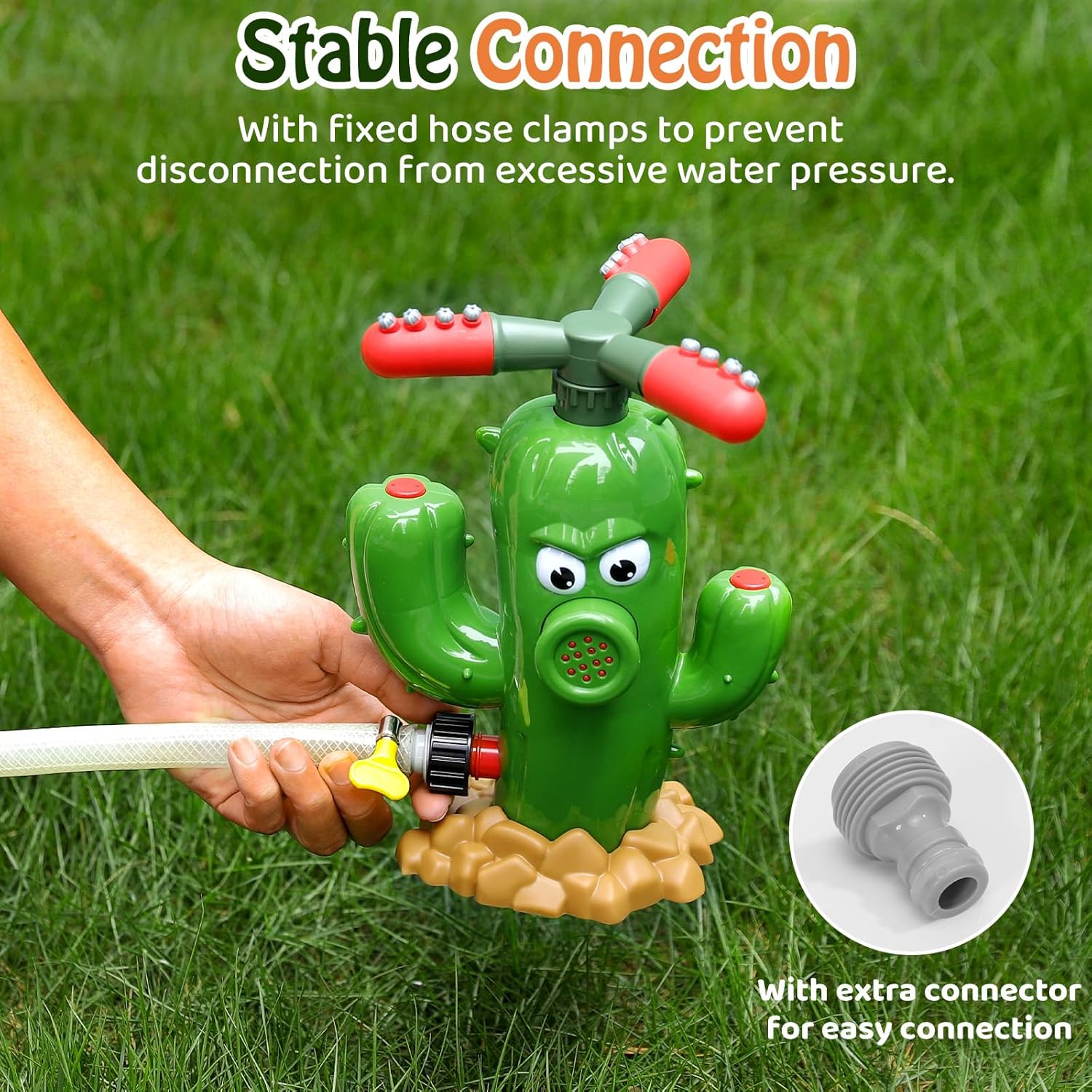 لعبة رش الماء على شكل صبار، مر - مراجعة Kids Outdoor Yard Toys وسعره