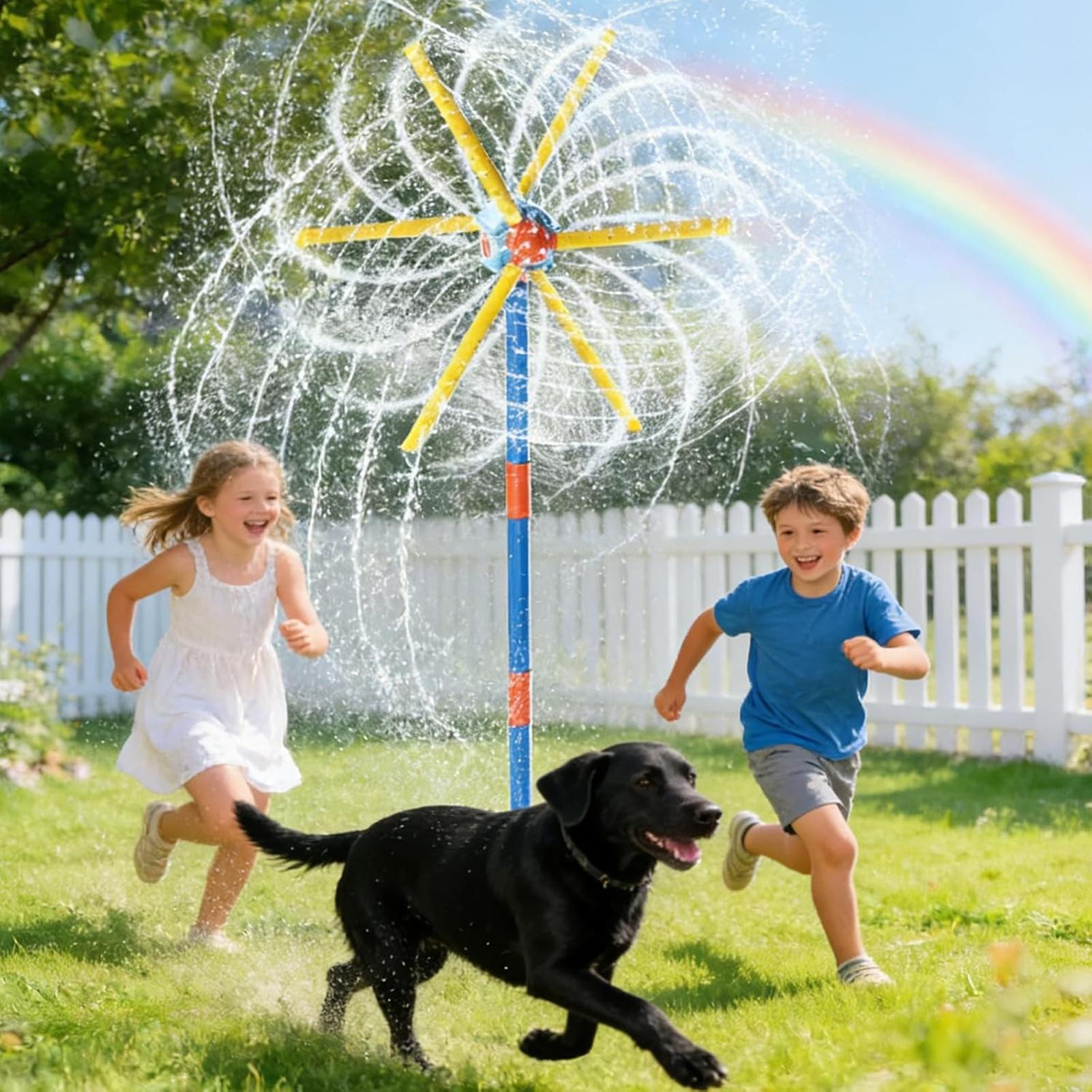 رشاش مياه للأطفال على شكل طاحو - مراجعة Kids Outdoor Yard Toys وسعره