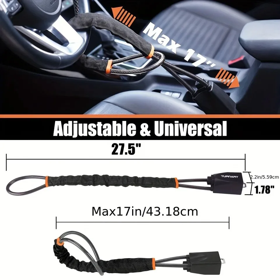 قفل عجلة قيادة السيارة العالمي - مراجعة Swing Seat Belt وسعره