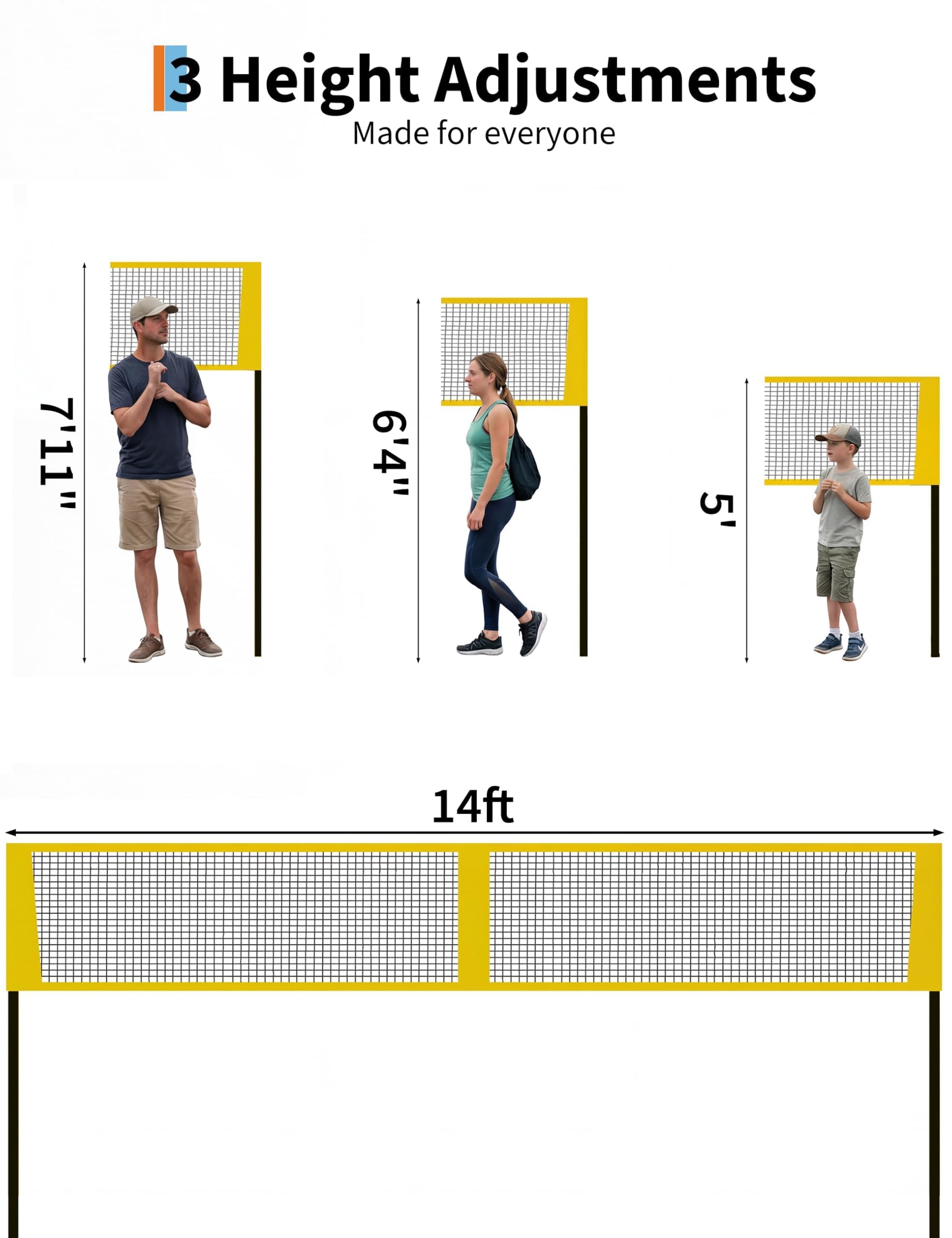 مجموعة شبكة كرة الطائرة رباعية - مراجعة Kids Outdoor Volleyball Net وسعره