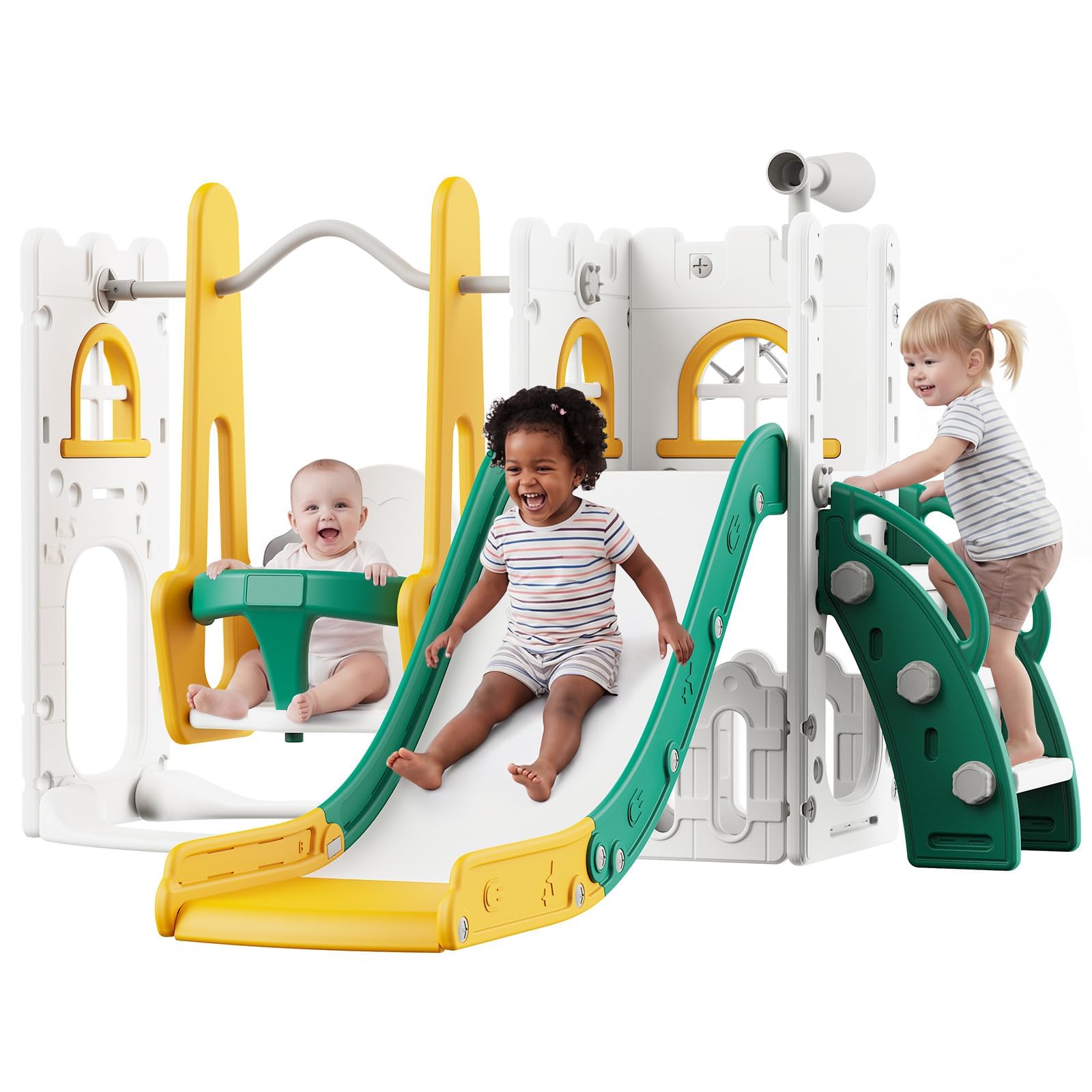 مجموعة ألعاب 7 في 1 للأطفال ال - مراجعة Kids Outdoor Swing And Slide وسعره