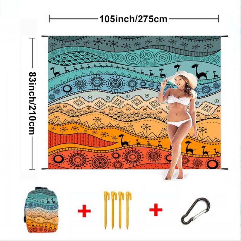 بطانية شاطئ كبيرة مقاومة للماء - مراجعة Kids Outdoor Mat Waterproof وسعره