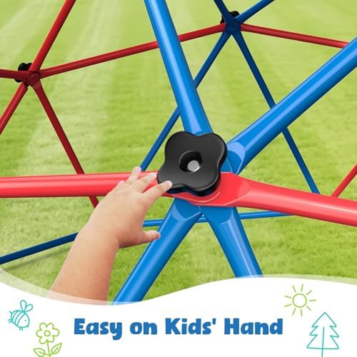 مجموعة أرجوحة كليم دوم مع أرجو - مراجعة Kids Outdoor Jungle Gym Dome وسعره