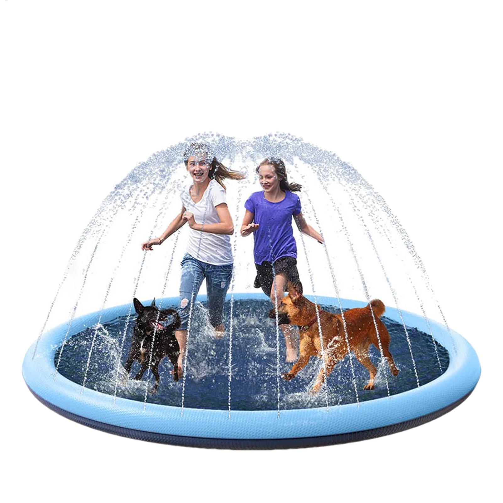 بساط رشاش ماء سميك للكلاب، لعب - مراجعة Slip Slide Water Mat وسعره