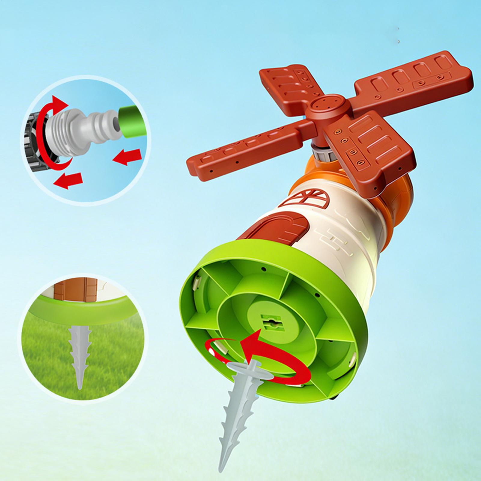 لعبة رشاش مياه دوارة للأطفال ع - مراجعة Kids Outdoor Yard Toys وسعره