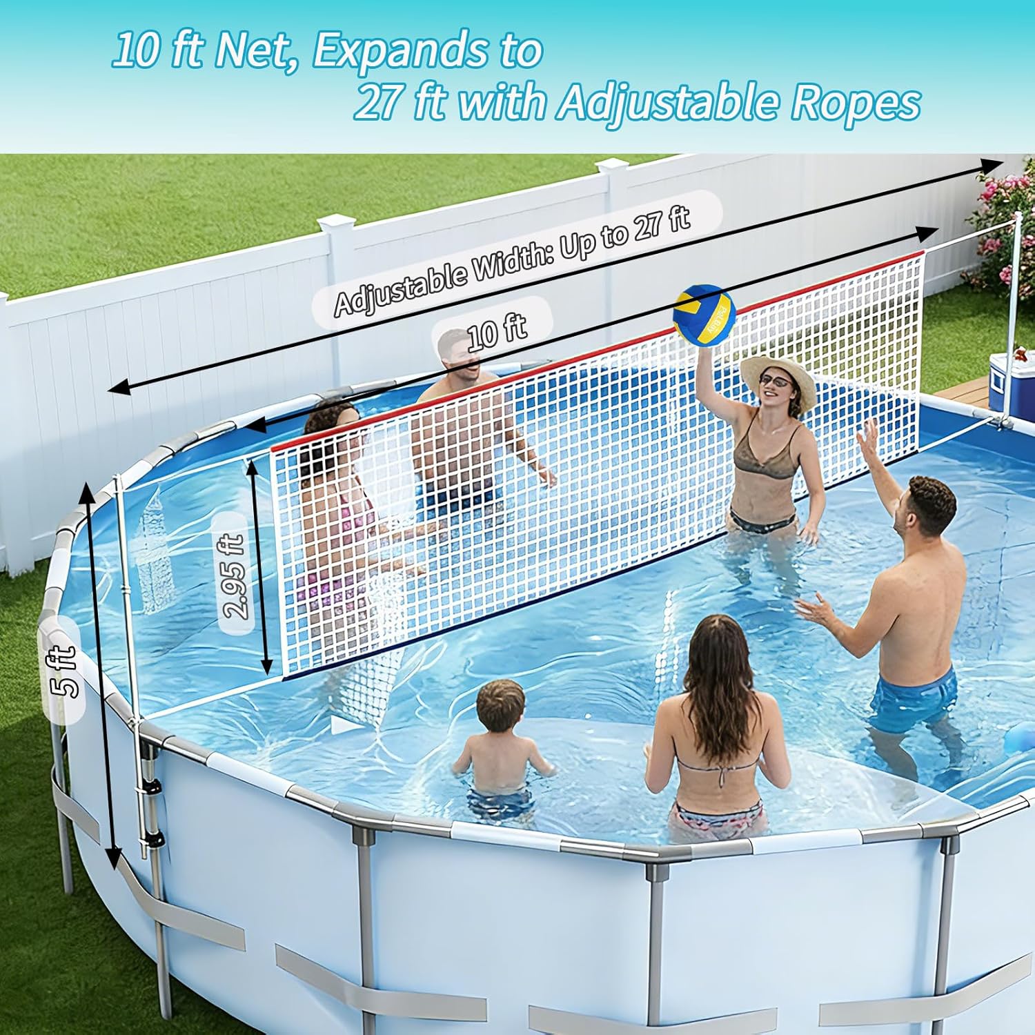 شبكة كرة طائرة قابلة للتعديل ل - مراجعة Kids Outdoor Volleyball Net وسعره