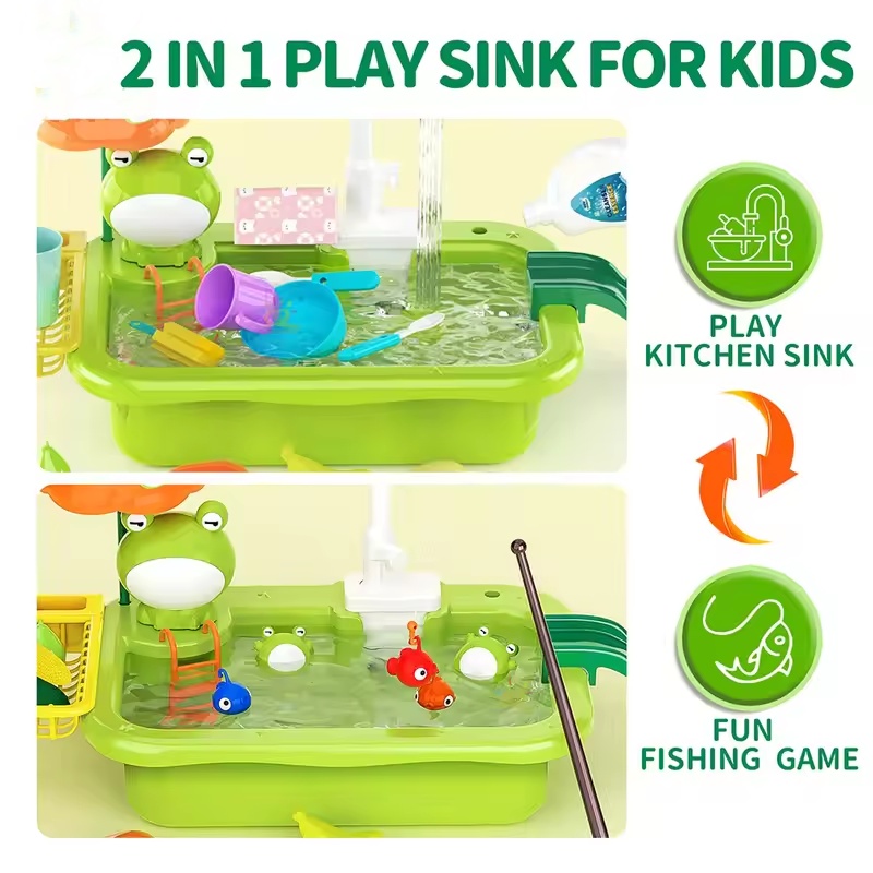 حوض مطبخ جديد للأطفال مع غسالة - مراجعة Kids Outdoor Mud Kitchen وسعره
