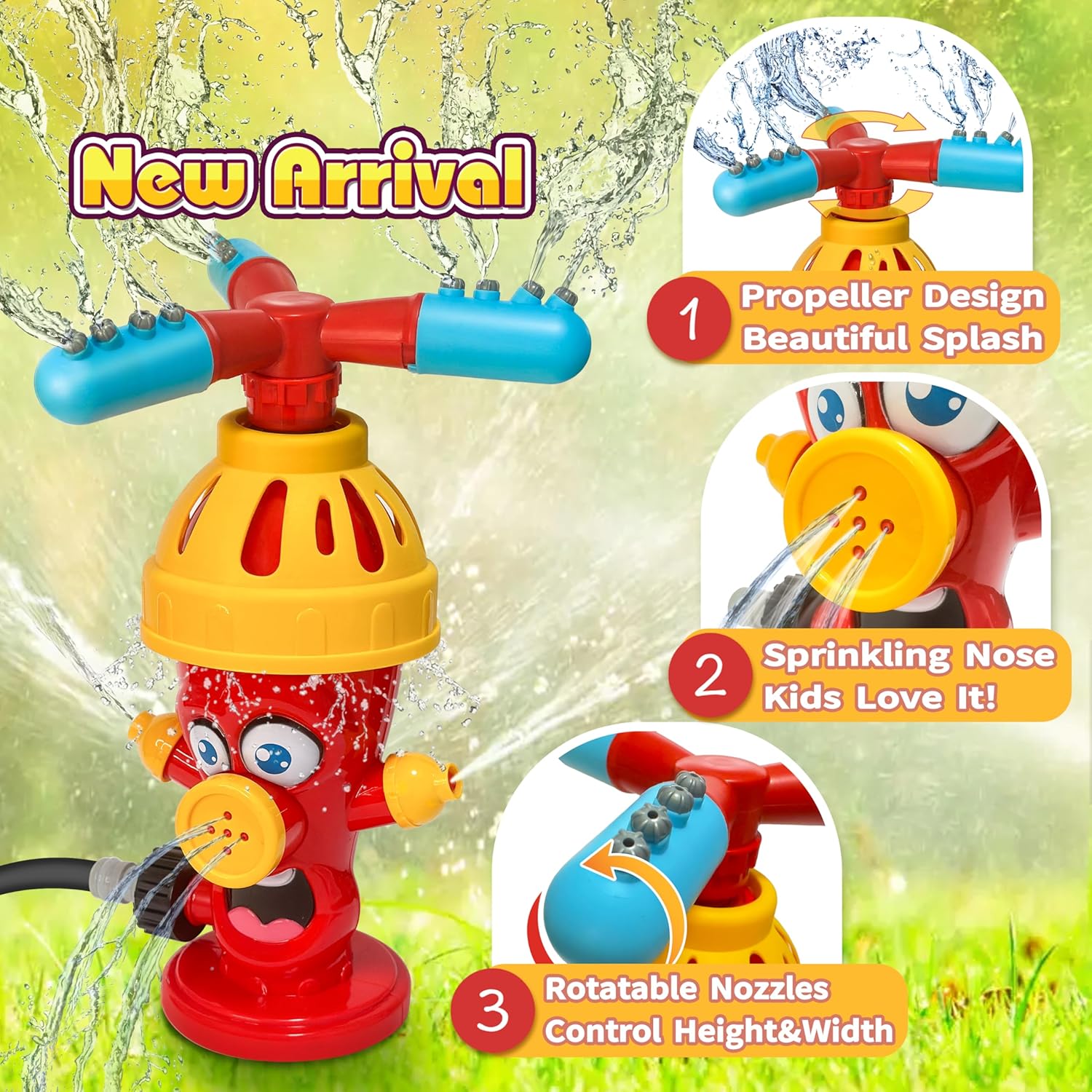 لعبة رشاش ماء على شكل صنبور، أ - مراجعة Kids Outdoor Yard Toys وسعره