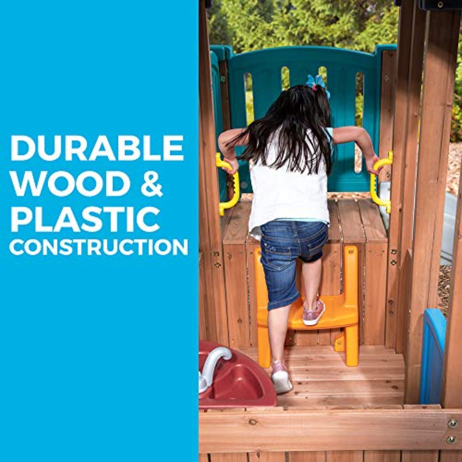 مسرح وودلاند أدفونشر، مجموعة ل - مراجعة Kids Outdoor Swing And Slide وسعره
