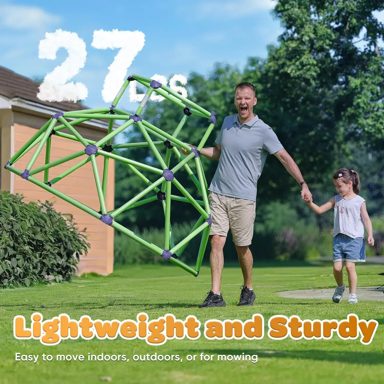 زوبابا قبة تسلق بقضبان القرود  - مراجعة Kids Outdoor Jungle Gym Dome وسعره