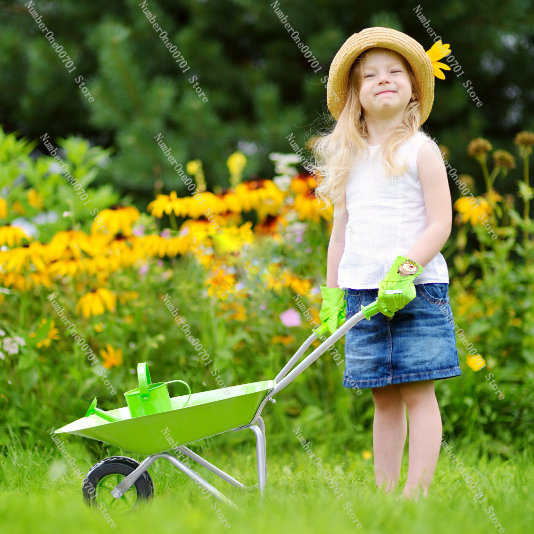 عربة يدوية خضراء للأطفال للعب  - مراجعة Kids Outdoor Set وسعره