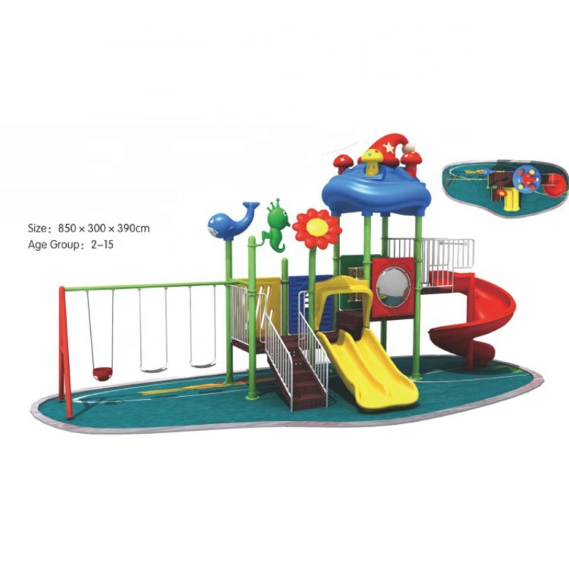 الجملة السعر المنخفض في الهواء - مراجعة Kids Outdoor Swing And Slide وسعره