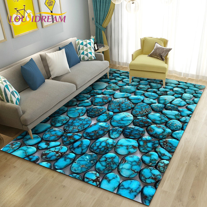 سجادة منطقة حجرية ملونة ثلاثية - مراجعة Kids Outdoor Mat Waterproof وسعره