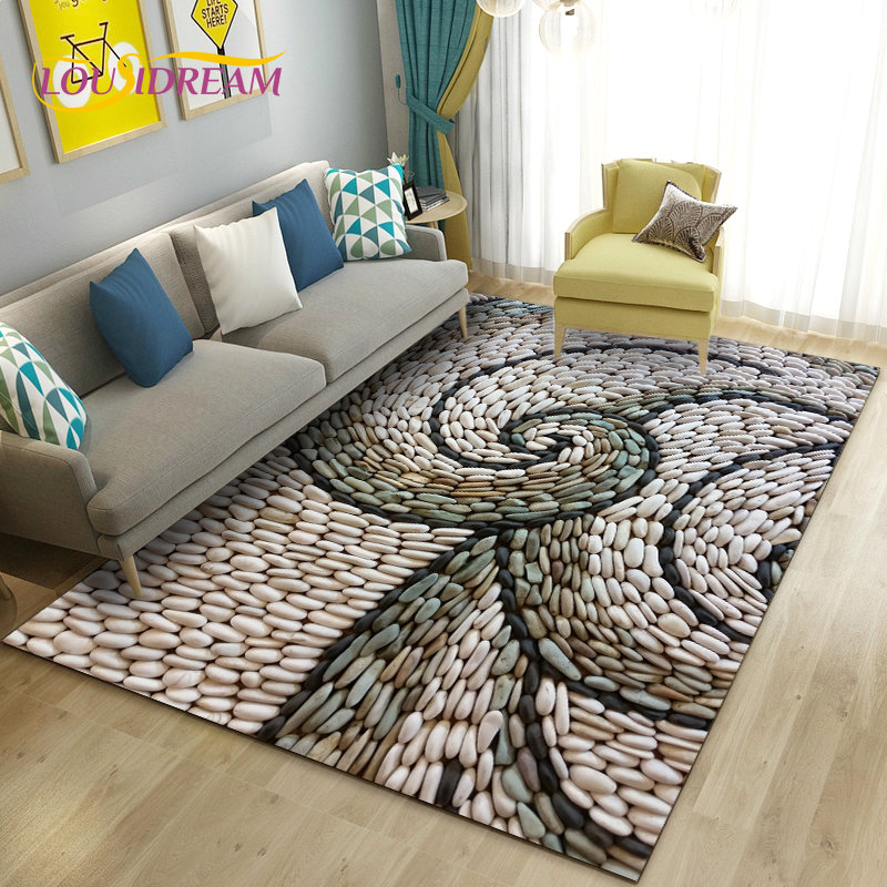 سجادة منطقة حجرية ملونة ثلاثية - مراجعة Kids Outdoor Mat Waterproof وسعره