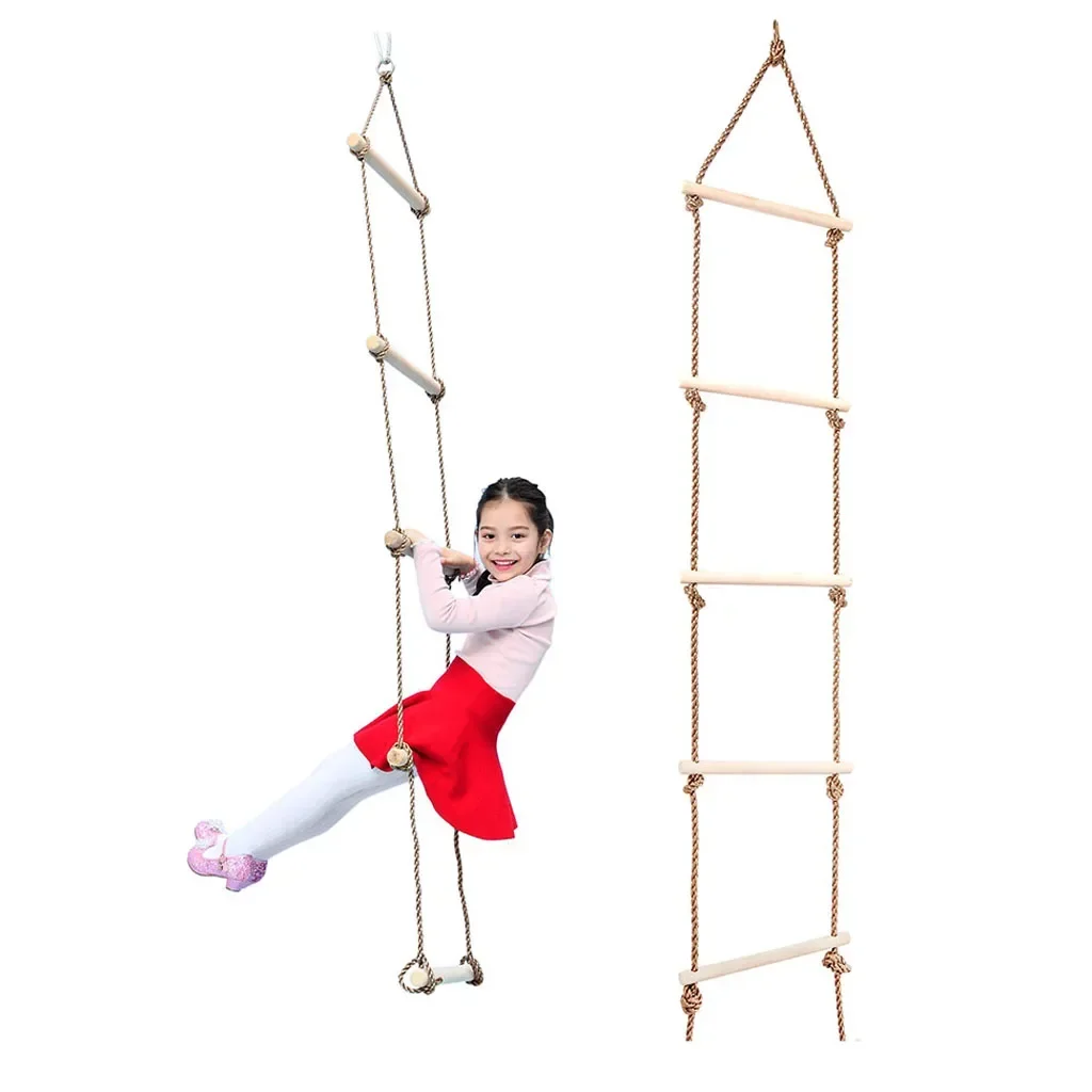 سلم حبال خشبي للأطفال، أرجوحة  - مراجعة Kids Outdoor Swing And Slide وسعره