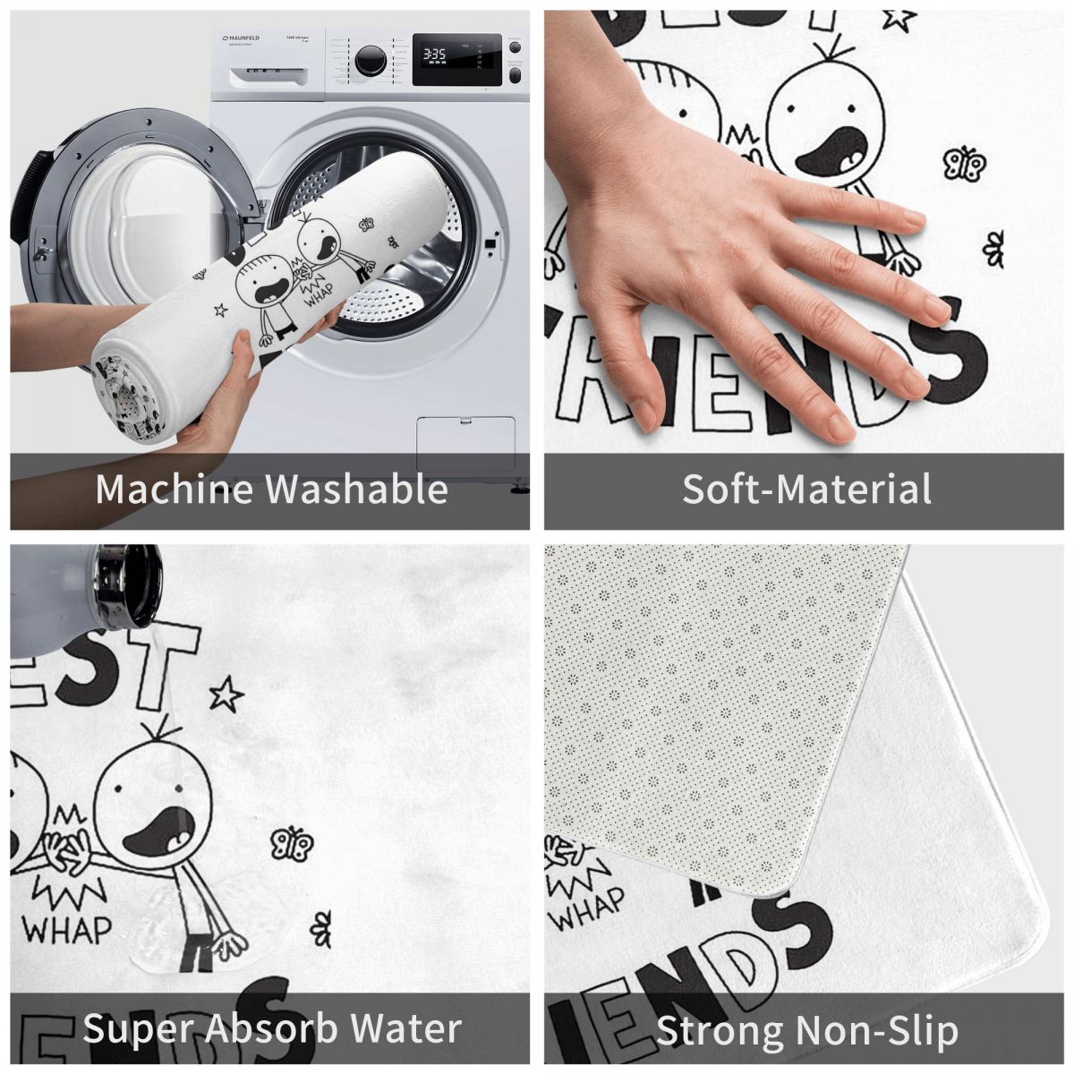 سجادة أرضية ماصة للسوائل وغير  - مراجعة Kids Outdoor Mat Waterproof وسعره