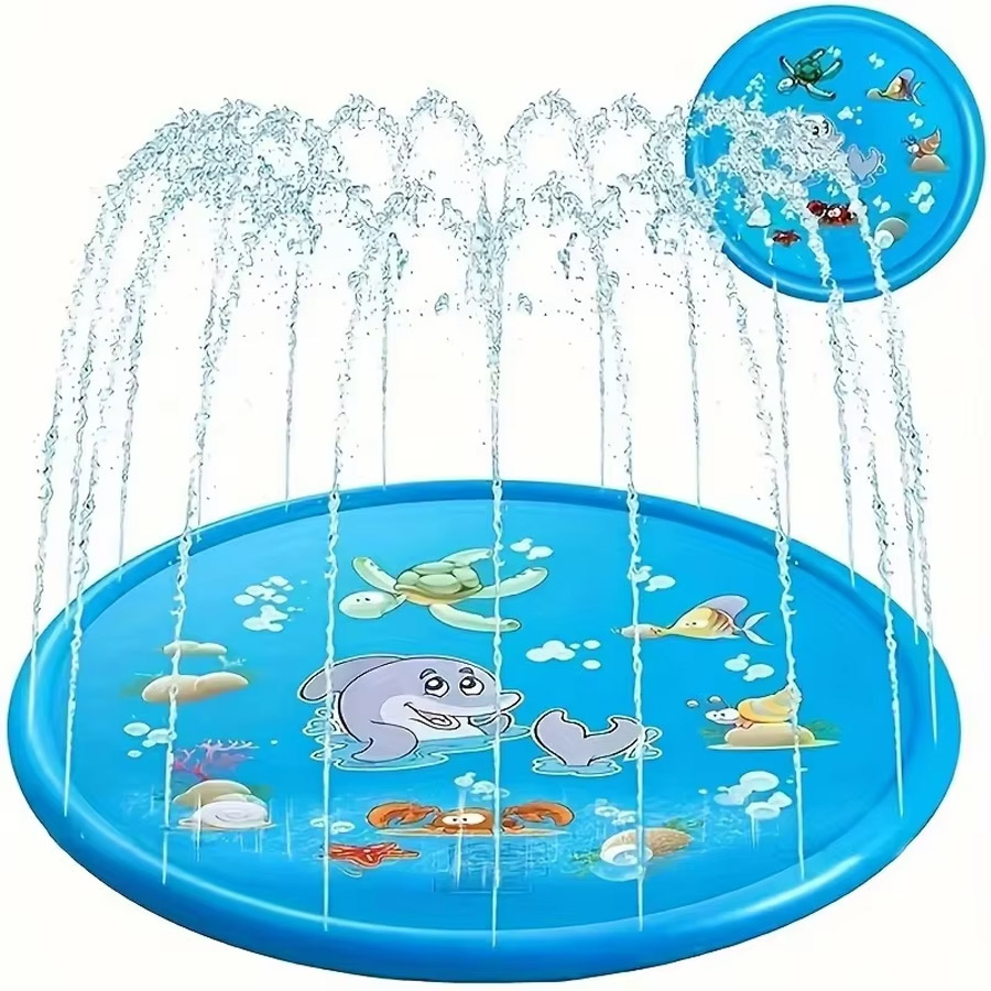 حصيرة رش ماء كبيرة وسميكة من ا - مراجعة Slip Slide Water Mat وسعره