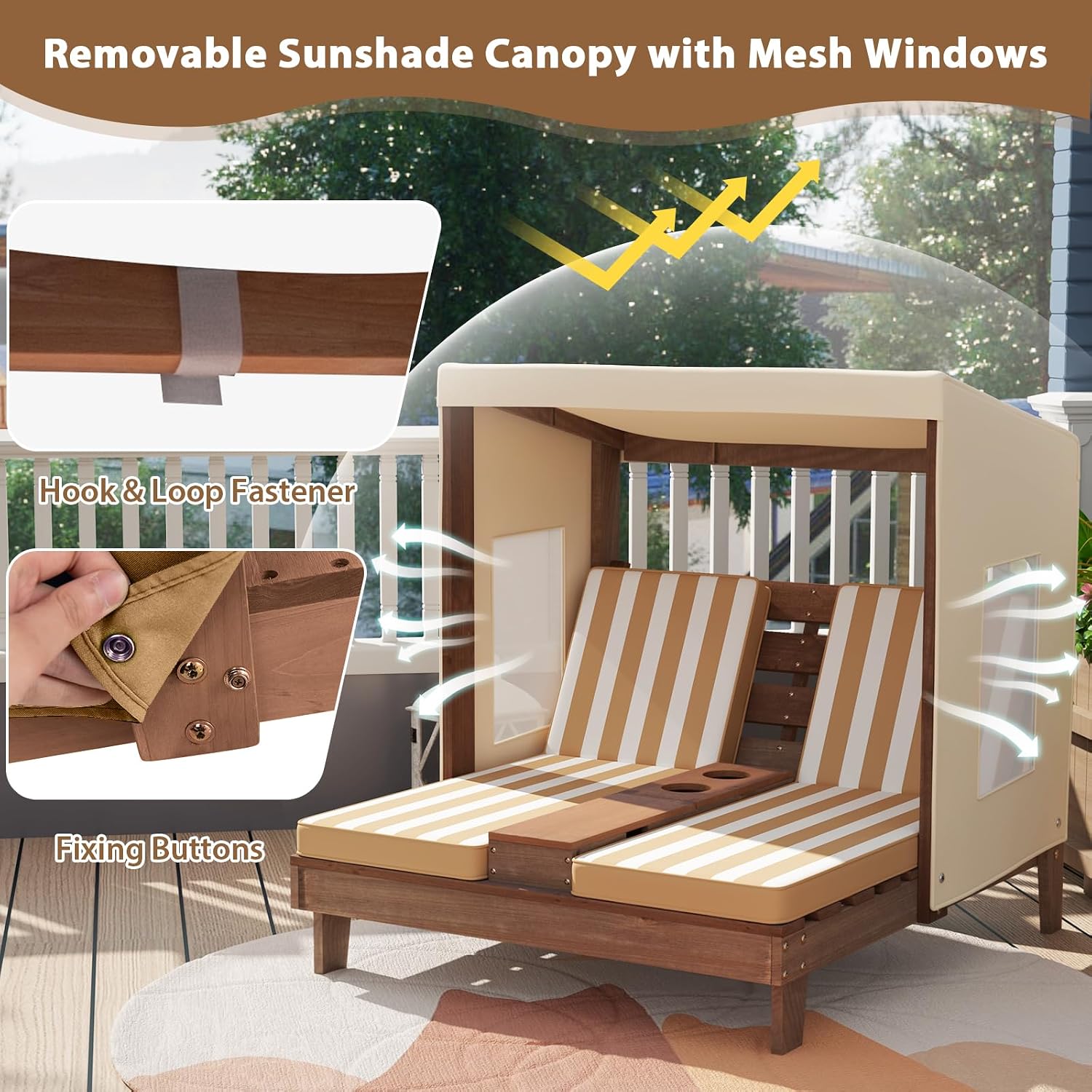كرسي استرخاء مزدوج للأطفال مصن - مراجعة Kids Outdoor Lounge وسعره