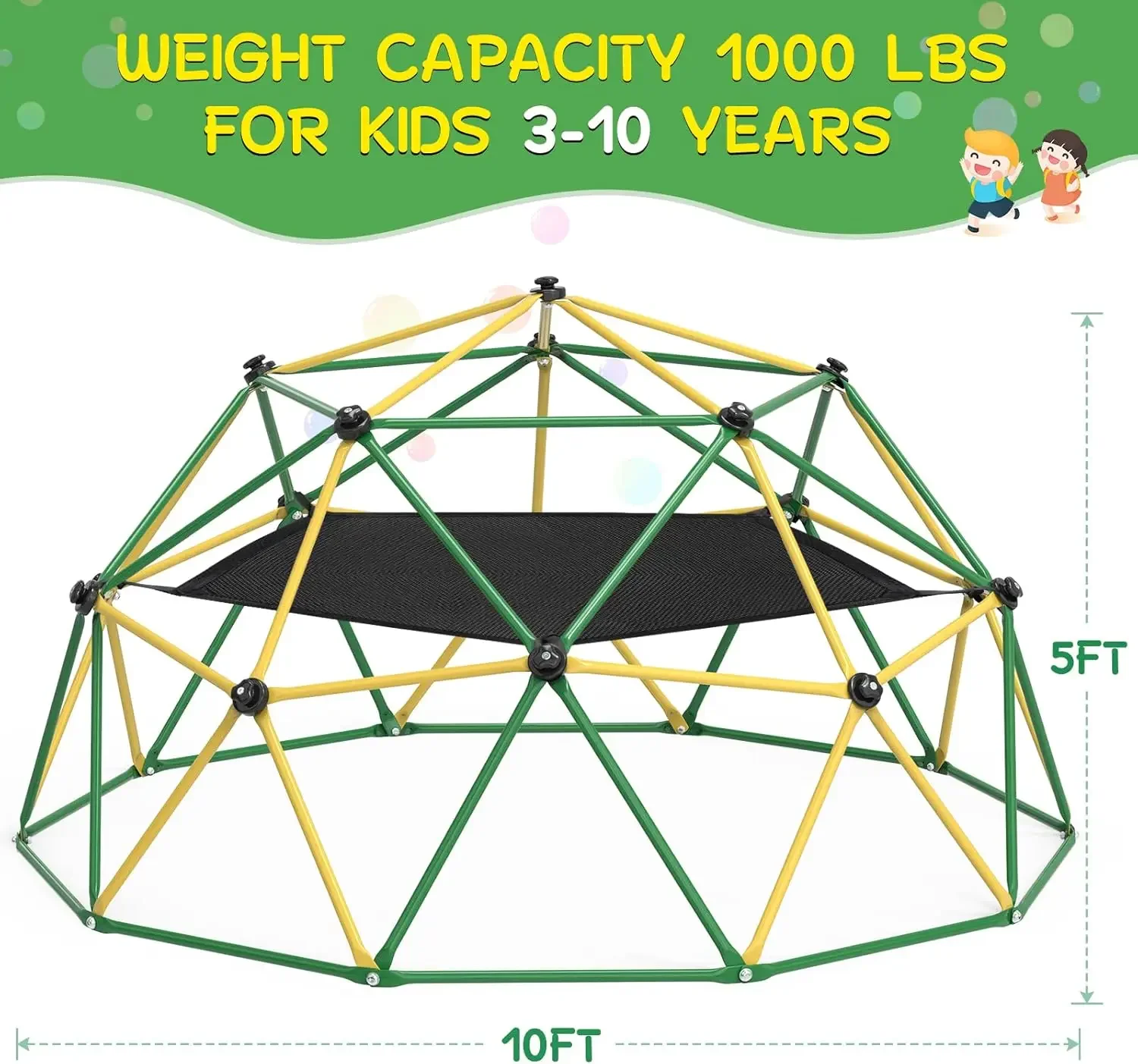 قبة تسلق GIKPAL، قبة تسلق بقطر - مراجعة Kids Outdoor Jungle Gym Dome وسعره
