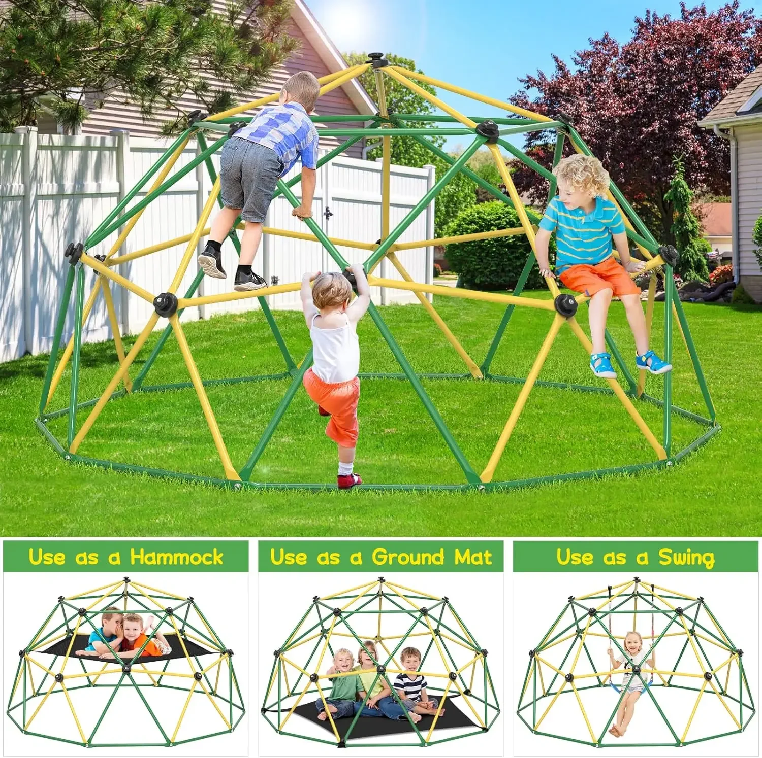 قبة تسلق GIKPAL، قبة تسلق بقطر - مراجعة Kids Outdoor Jungle Gym Dome وسعره