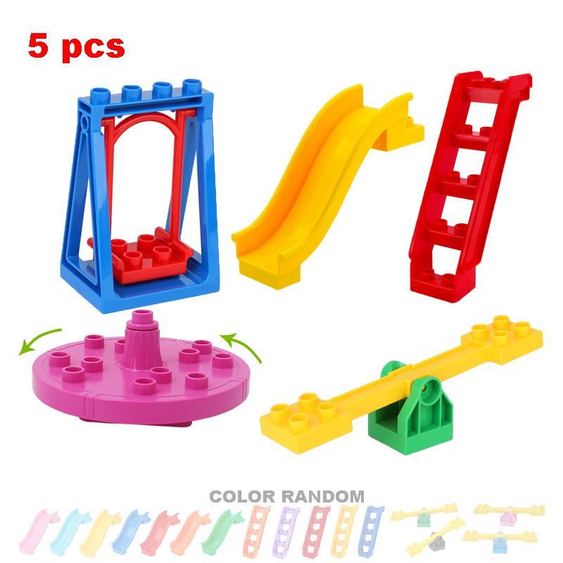 مكعبات بناء كبيرة أجزاء خط أنا - مراجعة Kids Outdoor Swing And Slide وسعره