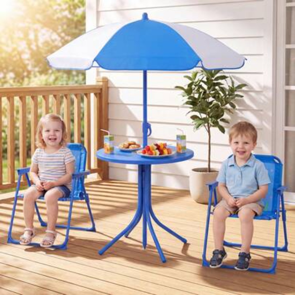 طاولة نزهة للأطفال مع كرسيين ق - مراجعة Kids Outdoor Folding Table وسعره