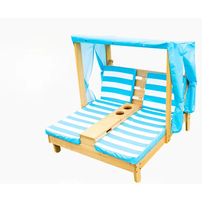 كرسي استرخاء مزدوج المقعد للأط - مراجعة Kids Outdoor Lounge وسعره